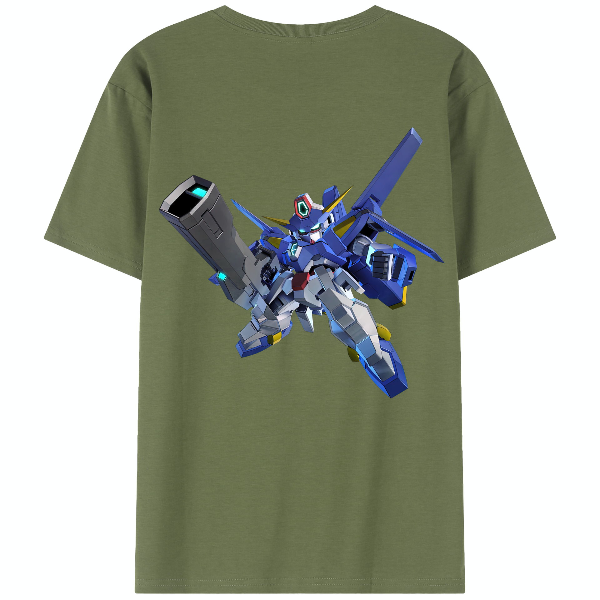 （画像用） 機動戦士ガンダム Mobile Suit Gundam 綿100％半袖Tシャツ（背面プリント）